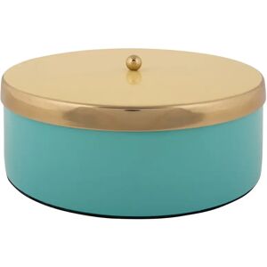 Storage box Present Time Double Funky Turquoise 7x20,5 cm Storage box Present Time Double Funky Turquoise 7x20,5 cm
