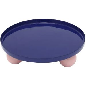 Round tray Present Time Double Funky Bleu 25x6,5x5x25 cm Round tray Present Time Double Funky Bleu 25x6,5x5x25 cm