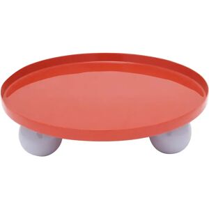 Round tray Present Time Double Funky Rouge 25x6,5x5x25 cm Round tray Present Time Double Funky Rouge 25x6,5x5x25 cm