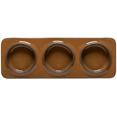 Rectangular tray with 3 compartments Costa Nova Ambar (x6) Marron 28,0 X 9,9 2,7 cm Rectangular tray with 3 compartments Costa Nova Ambar (x6) Marron 28,0 X 9,9 2,7 cm