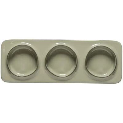 Rectangular tray with 3 sections Costa Nova (x6) Vert 28x9,9x2,7 cm Rectangular tray with 3 sections Costa Nova (x6) Vert 28x9,9x2,7 cm