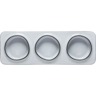Rectangular tray with 3 compartments Costa Nova Ambar (x6) Blanc 28,0X9,9 2,7 cm Rectangular tray with 3 compartments Costa Nova Ambar (x6) Blanc 28,0X9,9 2,7 cm