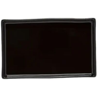 Rectangular Tray Costa Nova Roda (x2) Noir 18,5x11,7x2,2 cm Rectangular Tray Costa Nova Roda (x2) Noir 18,5x11,7x2,2 cm