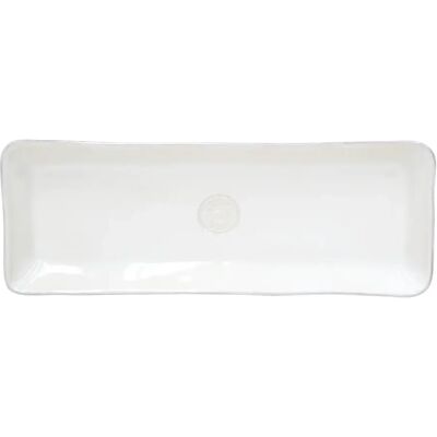 Rectangular Tray Costa Nova Sardegna Blanc 37,2x13,7x3,3 cm Rectangular Tray Costa Nova Sardegna Blanc 37,2x13,7x3,3 cm
