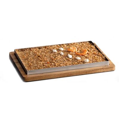 Rice serving tray Lacor Marron 33x23x3 cm Rice serving tray Lacor Marron 33x23x3 cm