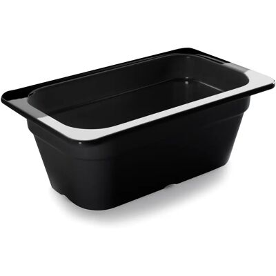 LACOR Gn 1/4 - H 100 Mm - Bac Gastro Mélamine Noir - Professional Food Container LACOR Gn 1/4 - H 100 Mm - Bac Gastro Mélamine Noir - Professional Food Container
