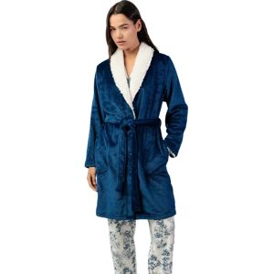 Women's robe Admas Luxury Leaves Bleu 2XL Women's robe Admas Luxury Leaves Bleu 2XL
