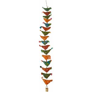16 fabric birds hanging decoration Rex London Vert 3,0x12,0x103,0 cm 16 fabric birds hanging decoration Rex London Vert 3,0x12,0x103,0 cm