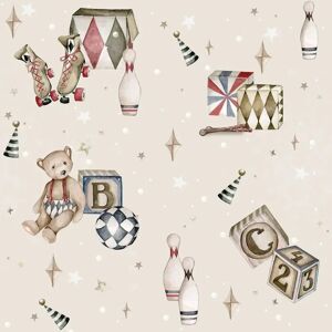Baby wallpaper Dekornik Teddy Bears Beige/Toys From The Attic Beige 280x100 cm Baby wallpaper Dekornik Teddy Bears Beige/Toys From The Attic Beige 280x100 cm