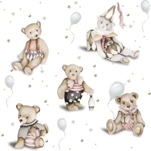 Baby wallpaper Dekornik Teddy Bears/Toys From The Attic Blanc 280x100 cm Baby wallpaper Dekornik Teddy Bears/Toys From The Attic Blanc 280x100 cm