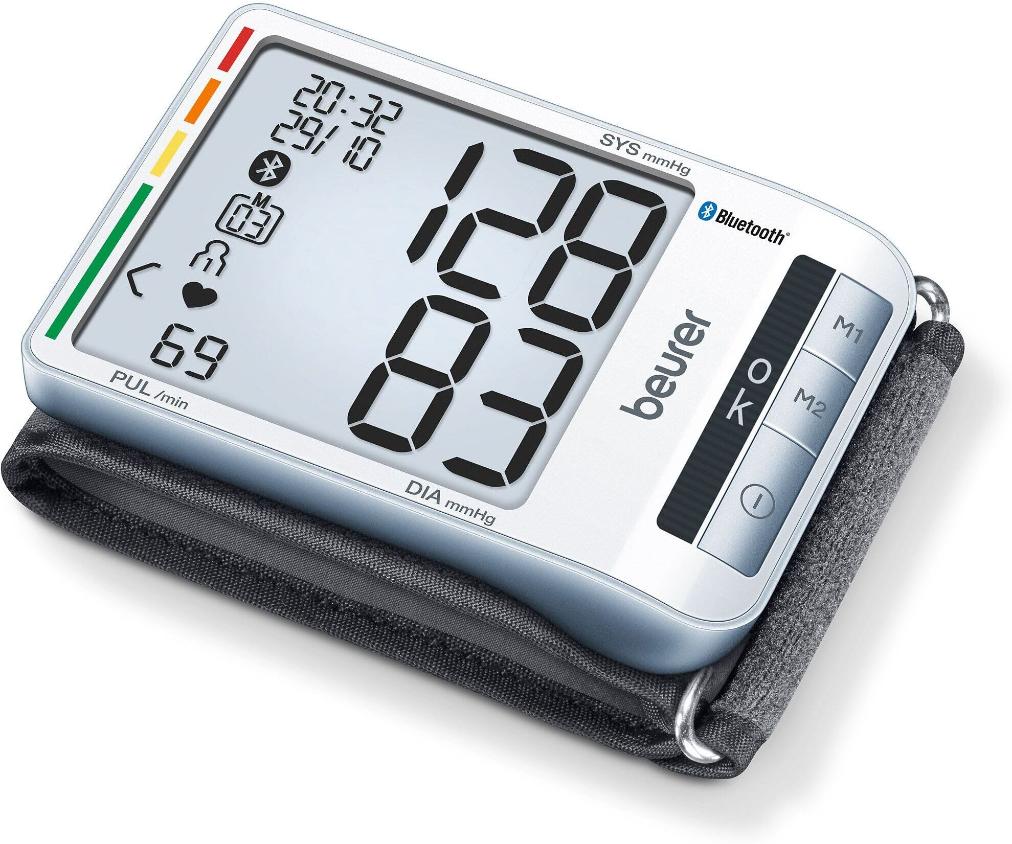Bluetooth wrist blood pressure monitor Beurer BC 85 Gris Unisex 96.5x68x21.5 mm