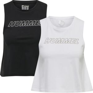 Women's cotton crop tank tops Hummel TE Cali (x2) Noir Female L Women's cotton crop tank tops Hummel TE Cali (x2) Noir Female L