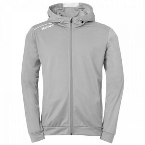 Hooded players' tracksuit jacket Kempa Gris Male XL Hooded players' tracksuit jacket Kempa Gris Male XL