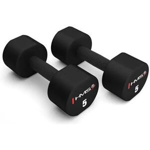 Polyurethane dumbbell HMS HPT05 (x2) Noir Unisex 5x2 kg Polyurethane dumbbell HMS HPT05 (x2) Noir Unisex 5x2 kg