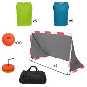 SPORTI Kids Handball Kit - Pop-up Goals, Mini Jerseys, Orange Balls - Sports Kit SPORTI Kids Handball Kit - Pop-up Goals, Mini Jerseys, Orange Balls - Sports Kit
