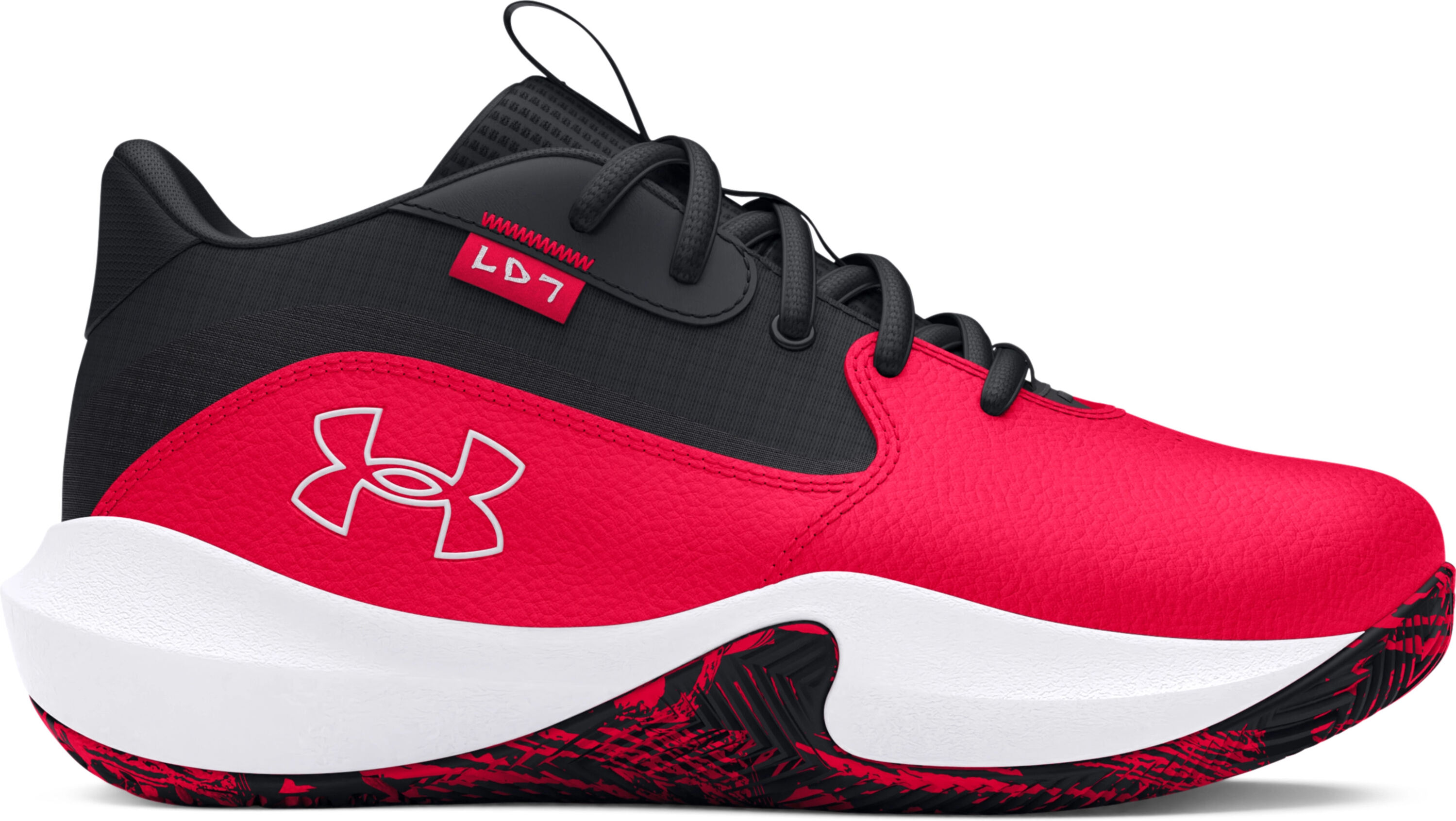 Children's basketball shoes Under Armour Pre-School Lockdown 7 Rouge Unisex 31