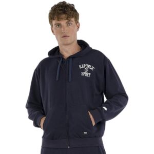 Zip Hoodie Errea Graphic 036 Bleu Male M Zip Hoodie Errea Graphic 036 Bleu Male M