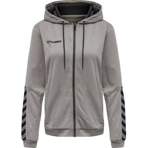 Women's hooded sweatshirt Hummel zip hmlAUTHENTIC Poly Gris Female XS Women's hooded sweatshirt Hummel zip hmlAUTHENTIC Poly Gris Female XS