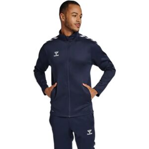 zipped-up tracksuit jacket Hummel Core XK Poly Bleu Unisex 4XL zipped-up tracksuit jacket Hummel Core XK Poly Bleu Unisex 4XL