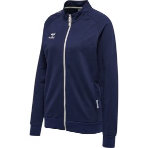 Women's cotton zipped-up tracksuit jacket Hummel Move Grid Bleu Female S Women's cotton zipped-up tracksuit jacket Hummel Move Grid Bleu Female S