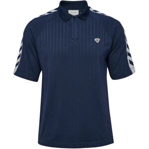 Loose-fitting polo shirt Hummel Archive Bleu Unisex XS/S Loose-fitting polo shirt Hummel Archive Bleu Unisex XS/S