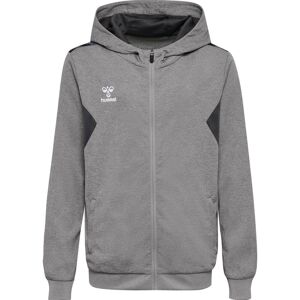 Kid's hooded zipped-up polyester tracksuit jacket Hummel Authentic Gris Unisex 10 years Kid's hooded zipped-up polyester tracksuit jacket Hummel Authentic Gris Unisex 10 years