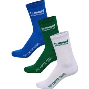 Football Socks Hummel (x3) Bleu Unisex 43/45 Football Socks Hummel (x3) Bleu Unisex 43/45
