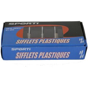 Plastic whistle Sporti (x12) Noir Unisex One size Plastic whistle Sporti (x12) Noir Unisex One size