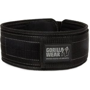 4-inch nylon lifting belt Gorilla Wear Noir Unisex S/M 4-inch nylon lifting belt Gorilla Wear Noir Unisex S/M
