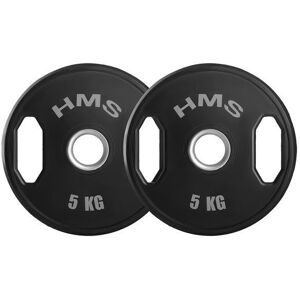 Rubber-coated weight disc HMS TOG05 Olimpijski Noir Unisex 2x5 kg Rubber-coated weight disc HMS TOG05 Olimpijski Noir Unisex 2x5 kg