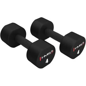 Polyurethane dumbbell HMS HPT04 (x2) Noir Unisex 4x2 kg Polyurethane dumbbell HMS HPT04 (x2) Noir Unisex 4x2 kg