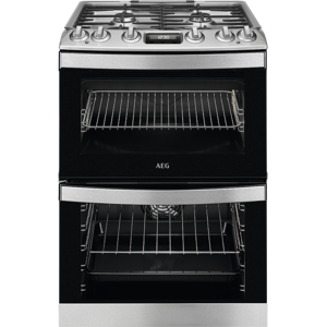 AEG CKB6541ACM Dual Fuel Cooker with Double Oven - Stainless Steel AEG CKB6541ACM Dual Fuel Cooker with Double Oven - Stainless Steel