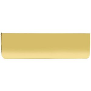 Frelan Internal front door letter tidy flap, polished brass, 280mm x 90mm
