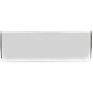 Frelan Internal front door letter tidy flap, polished chrome, 356mm x 125mm