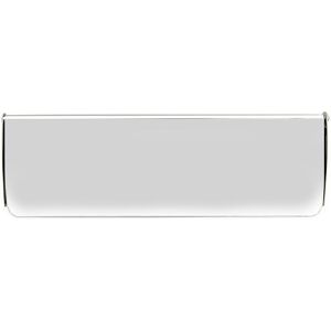 Frelan Internal front door letter tidy flap, polished chrome, 405mm x 125mm