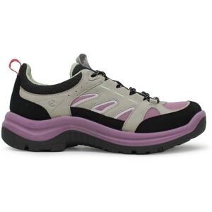 Ecco Offroad 822373 Leather Textile Women's Comfort Trainers - Black Gravel Lavender Mist - Size:UK 6 Ecco Offroad 822373 Leather Textile Women's Comfort Trainers - Black Gravel Lavender Mist - Size:UK 6