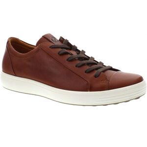 Ecco Soft 7 470364 Leather Men's Low Top Trainers - Cognac - Size:UK 8-8.5 Ecco Soft 7 470364 Leather Men's Low Top Trainers - Cognac - Size:UK 8-8.5