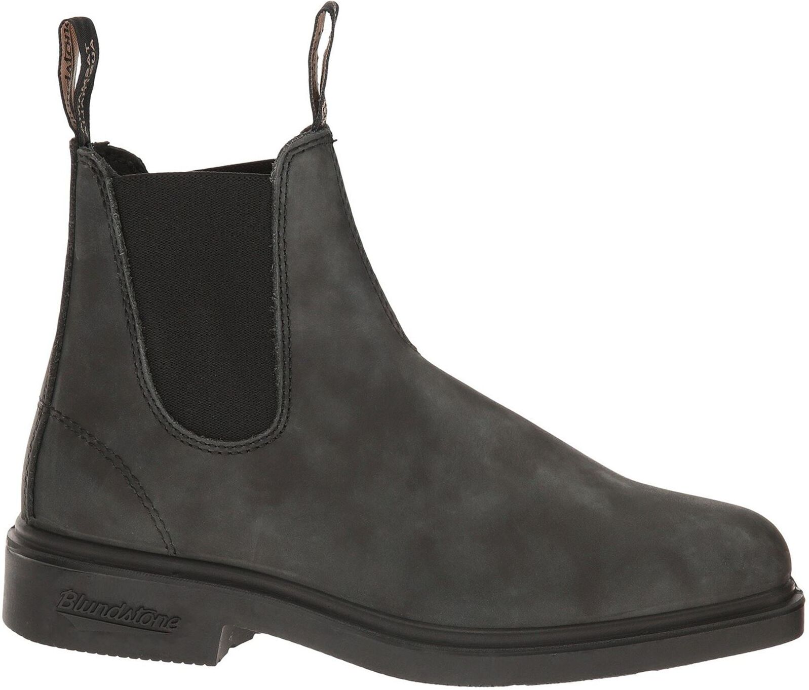 Blundstone 1308 Leather Unisex Chelsea Boots - Rustic Black - Size:UK 8.5