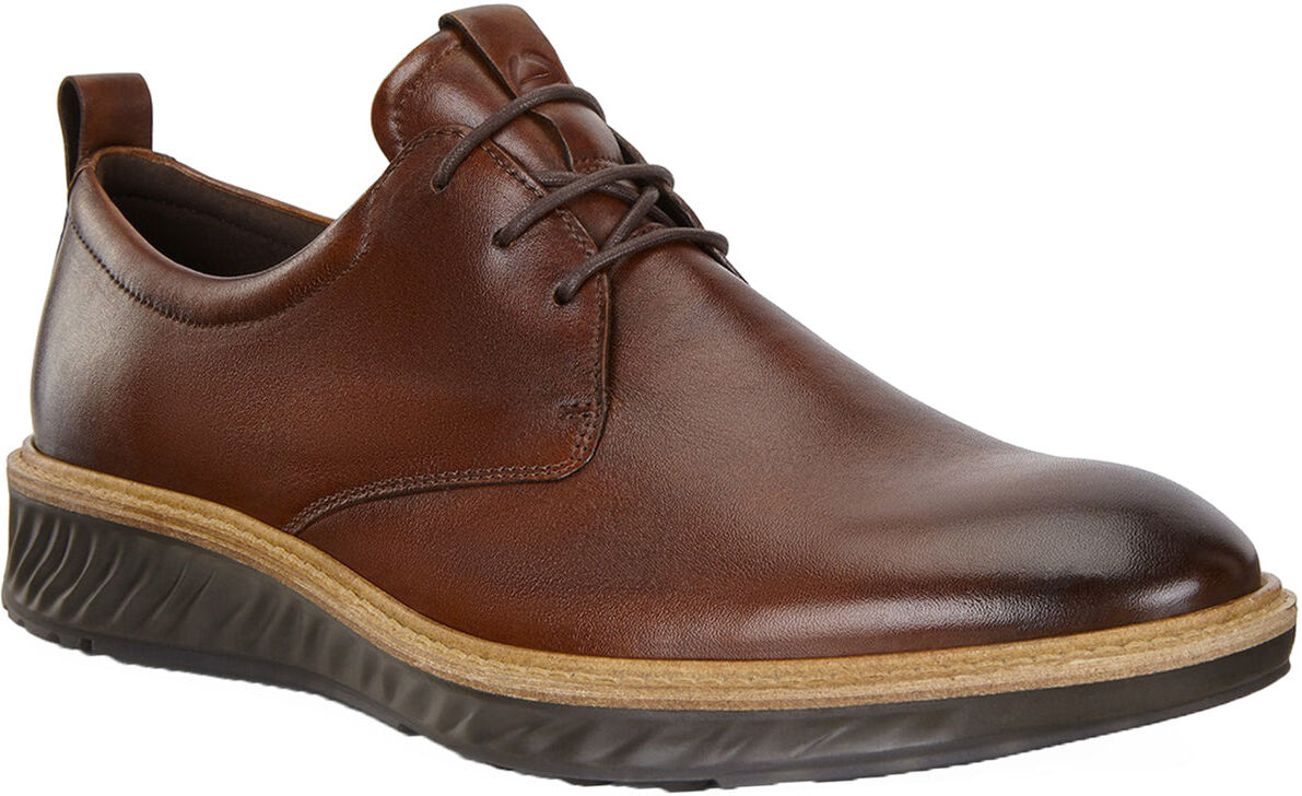 Ecco ST 1 Hybrid 836404 Leather Men's Lace Up Shoes - Cognac - Size:UK 12-12.5