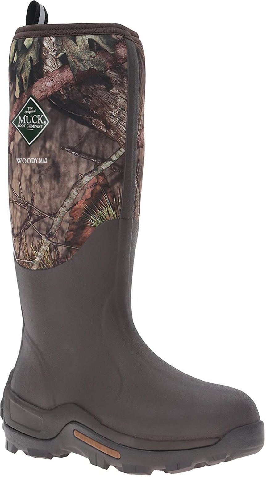 Muck Boot Woody Max Rubber Men's Wellingtons Boots - Bark Mossy Oak - Size:UK 5