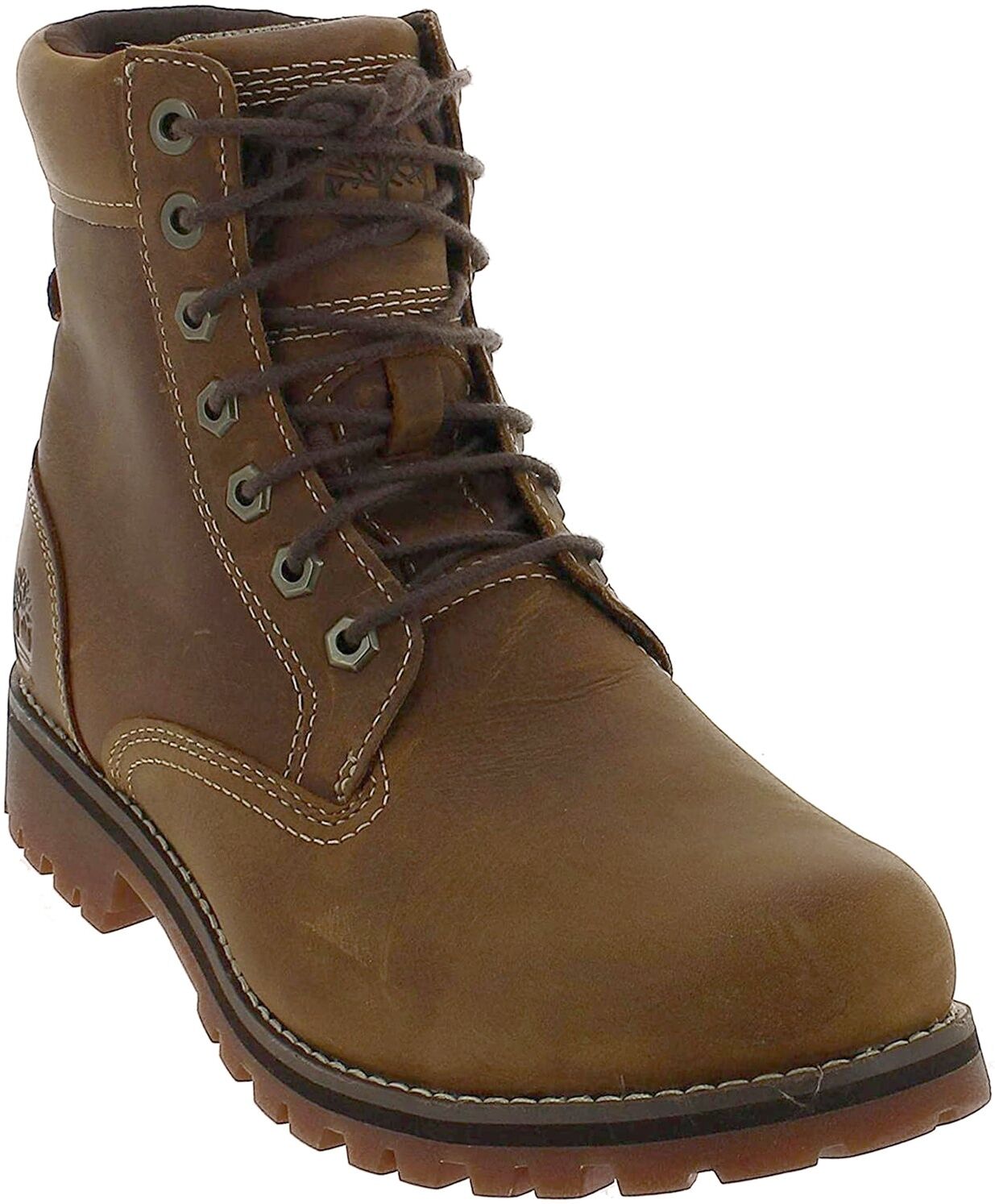 Timberland Rugged WP II 6in Leather Men's Ankle Boots - Rust - Size:UK 7