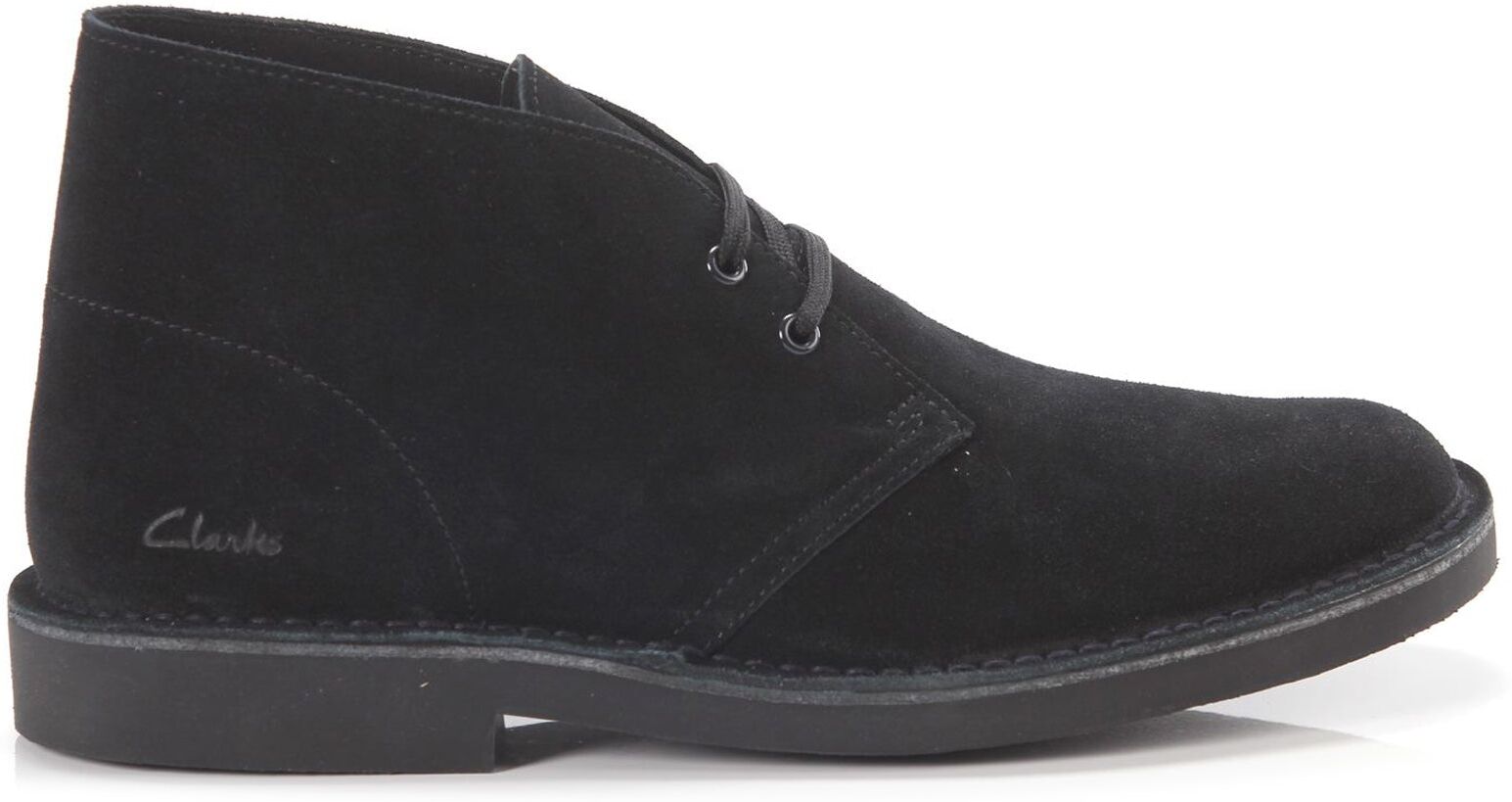 Clarks Desert Boot Evo Suede Men's Lace Up Boots - Black - Size:UK 7