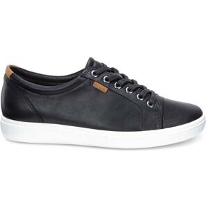 Ecco Soft 7 Low Cut Leather Women's Low Top Trainers - Black - Size:UK 6 Ecco Soft 7 Low Cut Leather Women's Low Top Trainers - Black - Size:UK 6