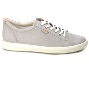 Ecco Soft 7 430003 Leather Women's Low Top Trainers - Grey Rose - Size:UK 8-8.5 Ecco Soft 7 430003 Leather Women's Low Top Trainers - Grey Rose - Size:UK 8-8.5