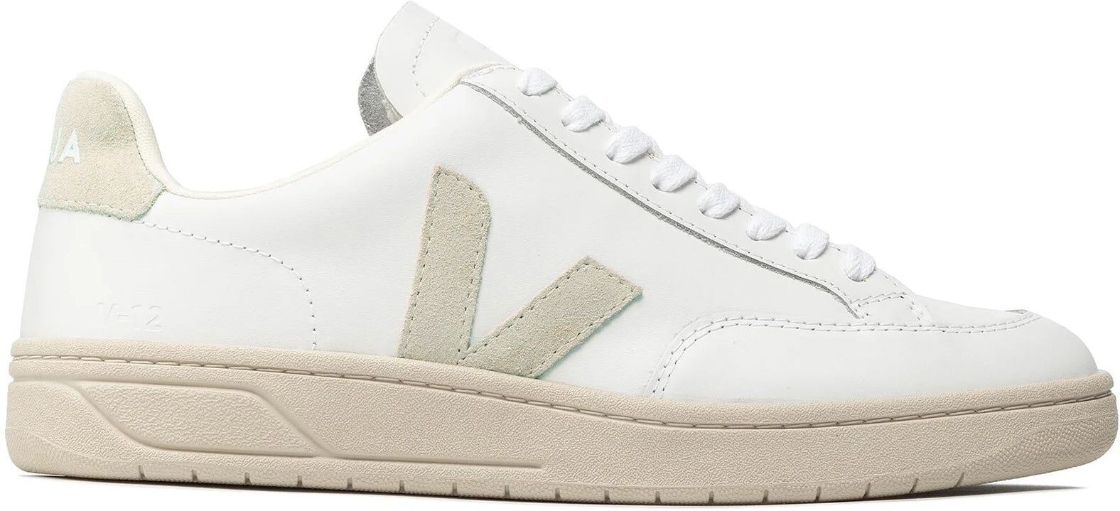 Veja V-12 Leather Men's Fashion Trainers - White Sable - Size:UK 7