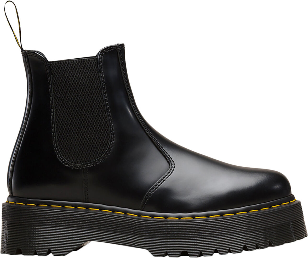 Dr. Martens 2976 Quad Polished Smooth Unisex Chelsea Boots - Black - Size:UK 6.5