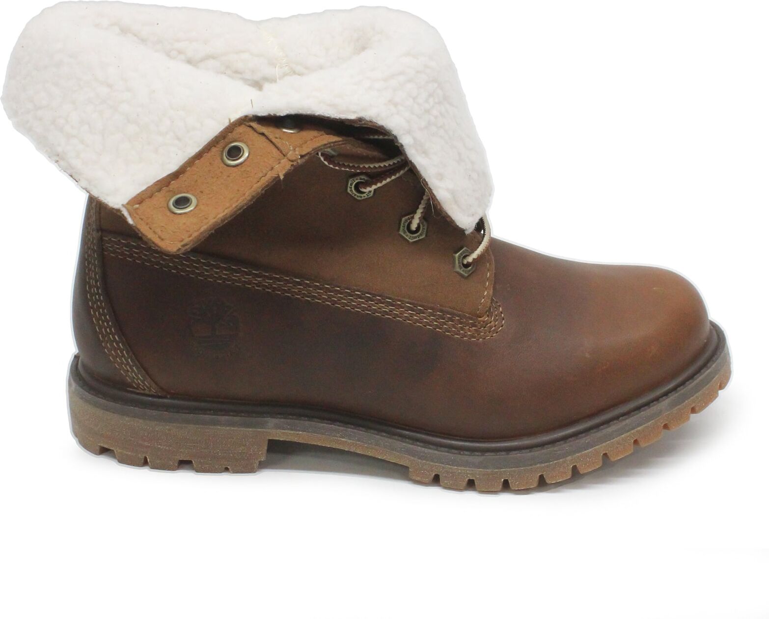 Timberland Authentic Mid Full Grain Leather Women's Lace Up Boots - Dark Brown - Size:UK 4