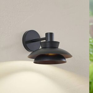 Lucande Model Thais Black Wall Lamp for Outdoors Lucande Model Thais Black Wall Lamp for Outdoors