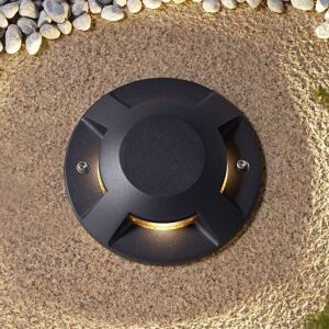 Lucande LED floor spotlight Jeffrey, black, 4 light outlets Jeffrey, Black, Aluminium, Modern Lucande LED floor spotlight Jeffrey, black, 4 light outlets Jeffrey, Black, Aluminium, Modern