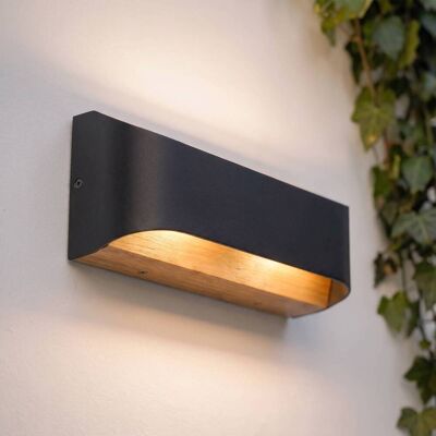 LED Outdoor Wall Light Lenore Lindby, Black, Aluminium, Modern, Outdoor Wall Light LED Outdoor Wall Light Lenore Lindby, Black, Aluminium, Modern, Outdoor Wall Light